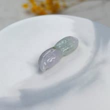【好事花生】春帶彩翡翠花生項鍊 | 天然緬甸玉翡翠A貨 | 送禮
