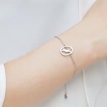 飛起來的貓手鍊 - 貓咪小印章系列-抗敏醫療鋼