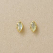 【Second Earrings】 18K 拉長石耳環 (黃金)