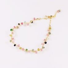 原創 極致繽紛 碧璽藤蔓手鍊 10月誕生石