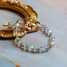 ||月光石||拉長石||設計款開運能量水晶手鍊