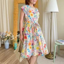 Ribbon Dress 棉質洋裝