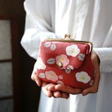 和風染め創意口袋親子口金包-素晴粉愛