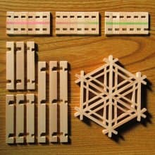 Japan Kumiko assembly kit Gomagara pattern Traditional crafts