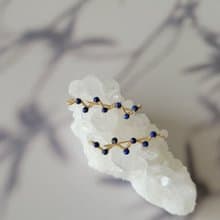 【母親節禮物】青金石耳環-繁星14K注金耳環耳夾耳針共用款