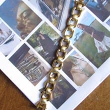 Vintage Gold Vermeil Statement Linked Bracelet