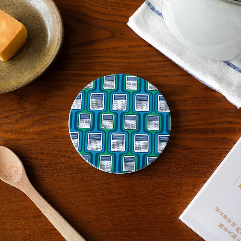 【錦源興】門鈴陶瓷吸水杯墊 l 底部防滑 鶯歌陶瓷製 禮物 新居