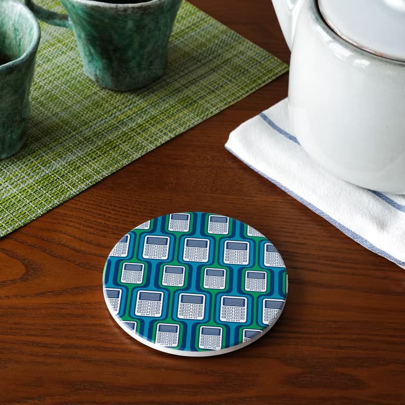 【錦源興】門鈴陶瓷吸水杯墊 l 底部防滑 鶯歌陶瓷製 禮物 新居