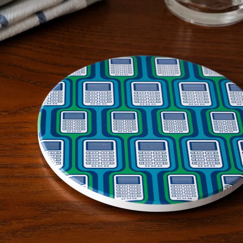 【錦源興】門鈴陶瓷吸水杯墊 l 底部防滑 鶯歌陶瓷製 禮物 新居