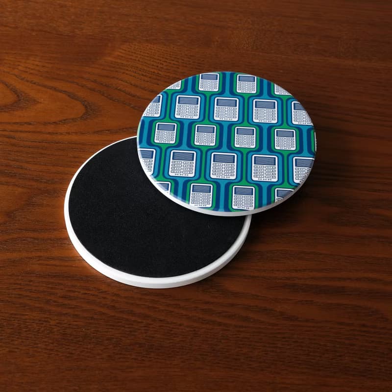 【錦源興】門鈴陶瓷吸水杯墊 l 底部防滑 鶯歌陶瓷製 禮物 新居