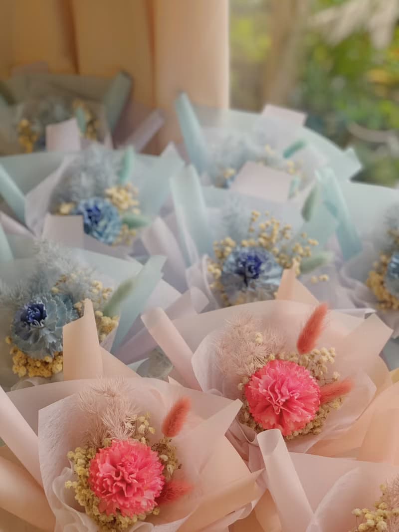 索拉康乃馨小花束 三色可挑選.畢業花束.節日.花束.結婚小物
