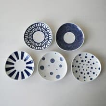 【西海陶器】波佐見燒 藍玉紋五件式沙拉盤 (5件式) - 禮盒組