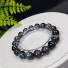 天然鷹眼石手串11mm冰潤顆顆帶眼女單圈清晰靈活幸福快樂智慧療愈