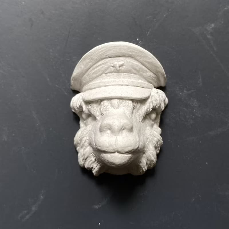 軍帽動物 | 再生水泥造型擴香石