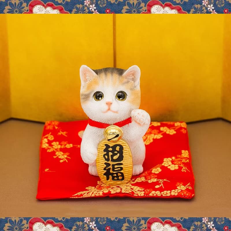 デバリエ 招き猫 猫 置物 商売繁盛 厄除け 病除け 開運 金運アップ 福を招く 玄関 飲食店 開店祝い 誕生日 記念日 クリスマス 新年 雑貨 cb040m