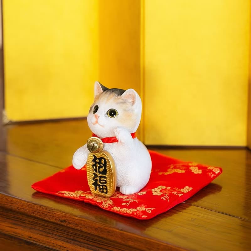 デバリエ 招き猫 猫 置物 商売繁盛 厄除け 病除け 開運 金運アップ 福を招く 玄関 飲食店 開店祝い 誕生日 記念日 クリスマス 新年 雑貨 cb040m