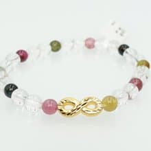 寶麗金珠寶-黃金無限如意碧璽造型手鍊