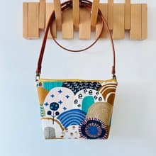 手工縫製 卡其和風山丘 托特側肩包斜背包