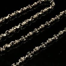 【銀鍊系列】十字花銀鍊 Silver/55cm-65CM 925/純銀