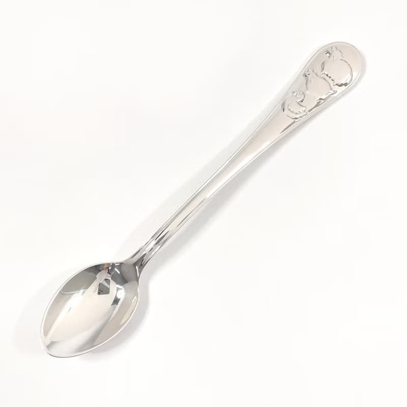 【日本直送 中古美品】ティファニー TIFFANY&Co. カトラリー ベビースプーン 食器 動物 アニマル シルバー925 新品仕上げ済み