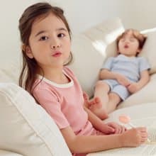 【新品】植橪雲感粉櫻-植纖衣短袖韓國童裝-K64705