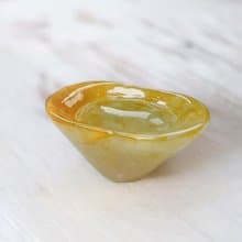飄黃翡翡翠元寶 | 天然緬甸玉A貨翡翠 | 送禮