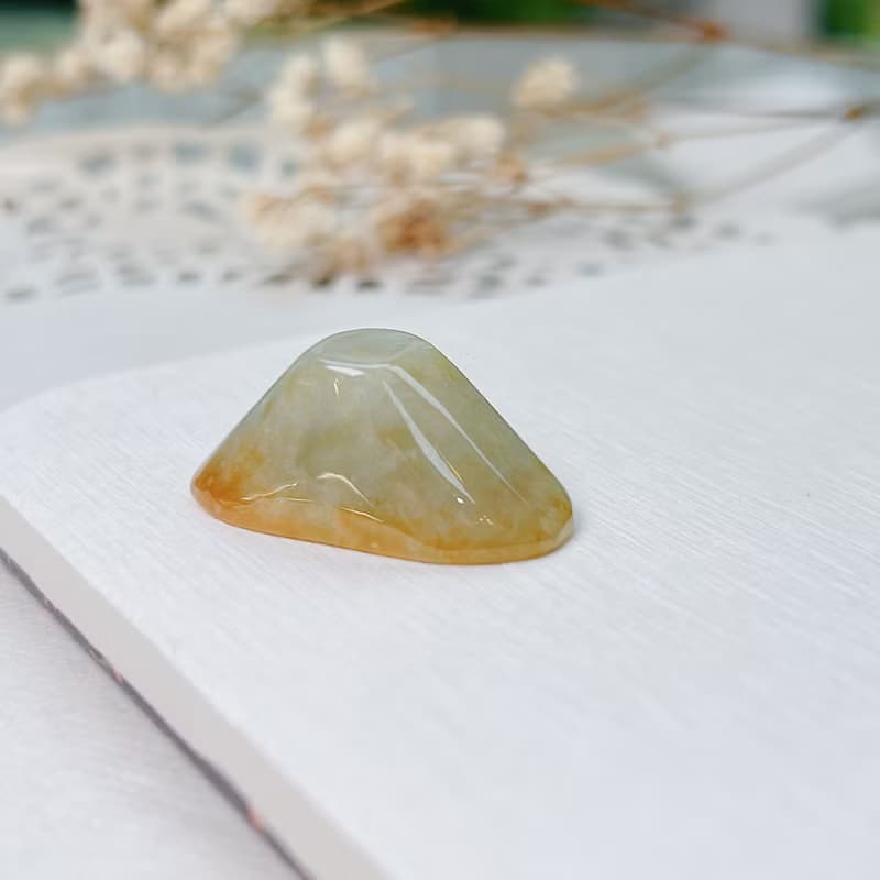 飄黃翡翡翠元寶 | 天然緬甸玉A貨翡翠 | 送禮