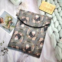 袋物系列-美國限量棉布青蛙爵士款7.8吋電子書保護套-收納保護套