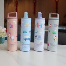 【Sanrio 三麗鷗】環遊世界不鏽鋼真空提把保溫杯660ml-四款任選