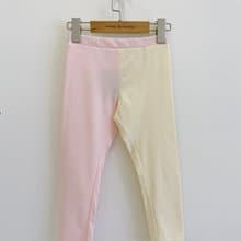 雙色拼接Legging(黃/粉)