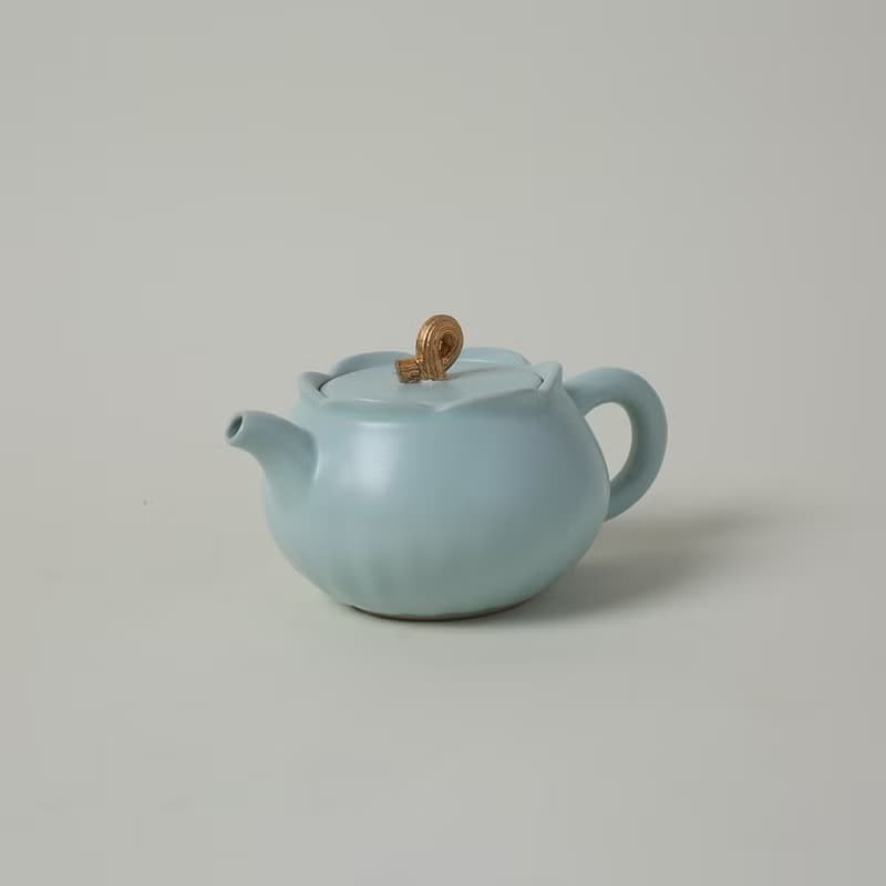 陸寶 清荷雅境 茶組 天青色 茶具組 荷葉