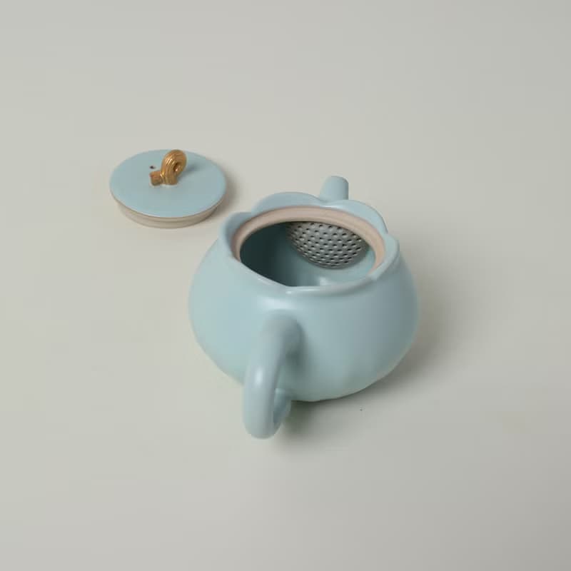 陸寶 清荷雅境 茶組 天青色 茶具組 荷葉
