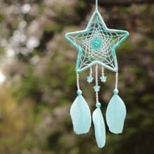 【限量】極光星空丨生日禮物 Handmade 漸層 捕夢網 吊飾-薄荷綠