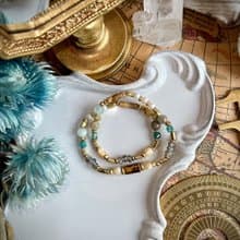 -航海時代-天然水晶手鏈/黃銅手鍊