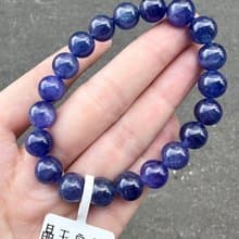 天然濃色坦桑石丹泉石10mm36.10g手珠水晶提升專注力正能量人緣