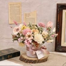 【遇見恆久】晨日光熙乾燥花盆栽 開幕盆栽 共2款