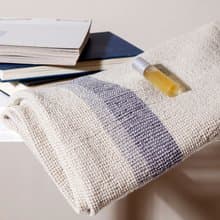 Linen bath towels  hanging loop 65 x 130 cm