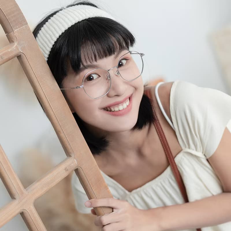 全鈦多邊形框眼鏡×FROMEYES 高折射率濾藍光
