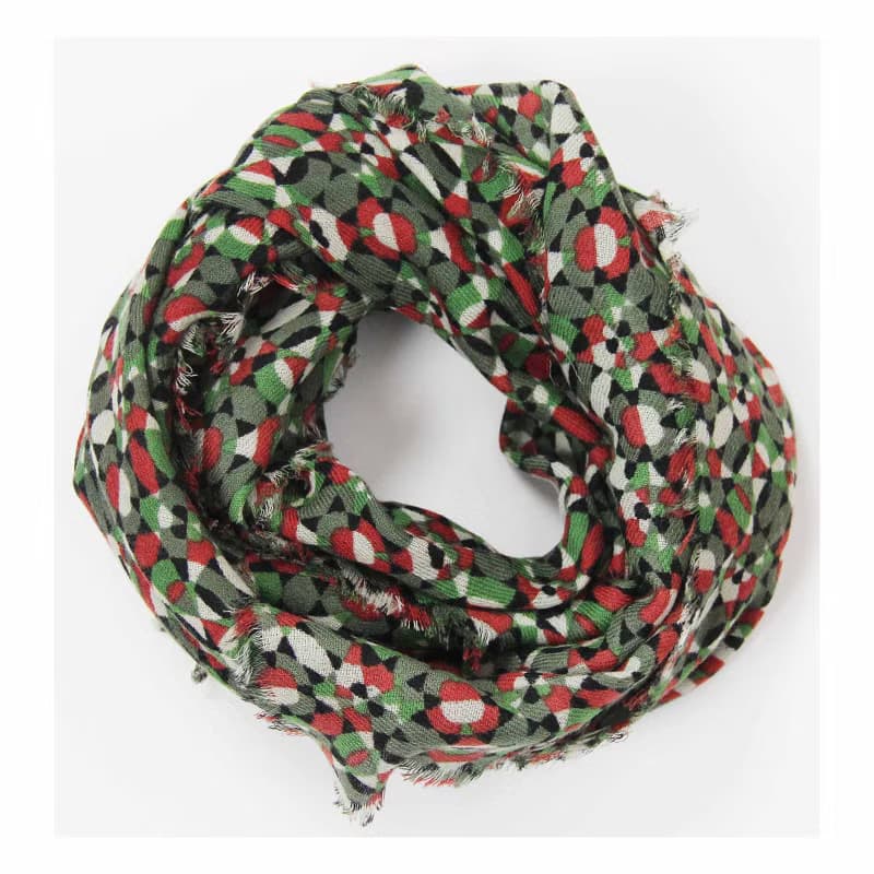 Carré Laine Partition Brique Brick羊毛方形圍巾