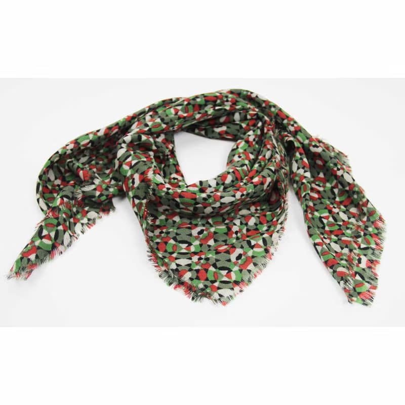 Carré Laine Partition Brique Brick羊毛方形圍巾