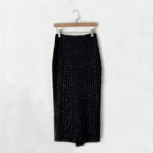 現貨絕版系列-雪紡尾巴包臀開岔直裙