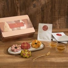 【年節禮盒預購】可可茶幸花酥玫瑰金禮盒 | 企業禮 中秋禮盒