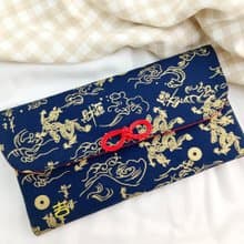 龍年財源滾滾。布紅包袋 布存摺袋。免費繡名字