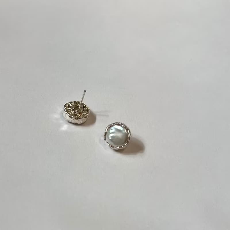 Yakamoz 巴洛克珍珠 純銀耳環