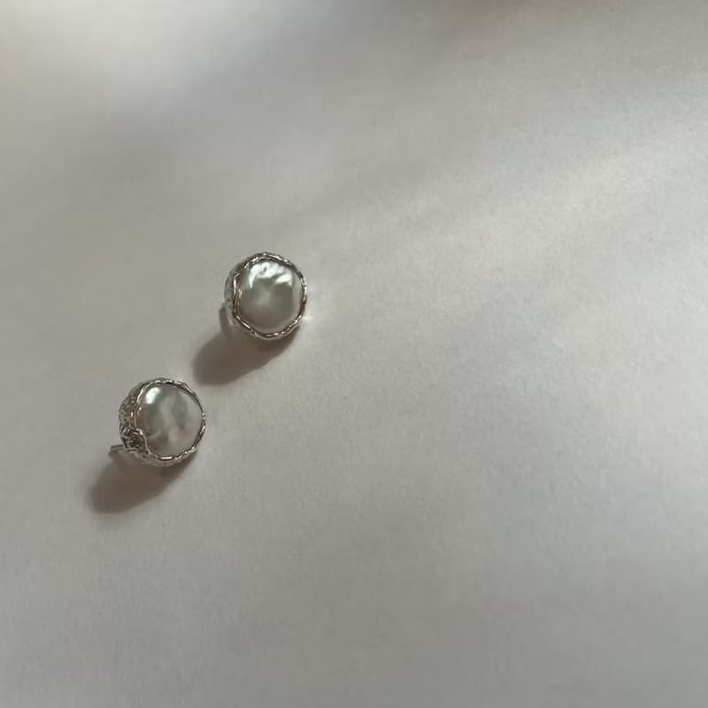 Yakamoz 巴洛克珍珠 純銀耳環