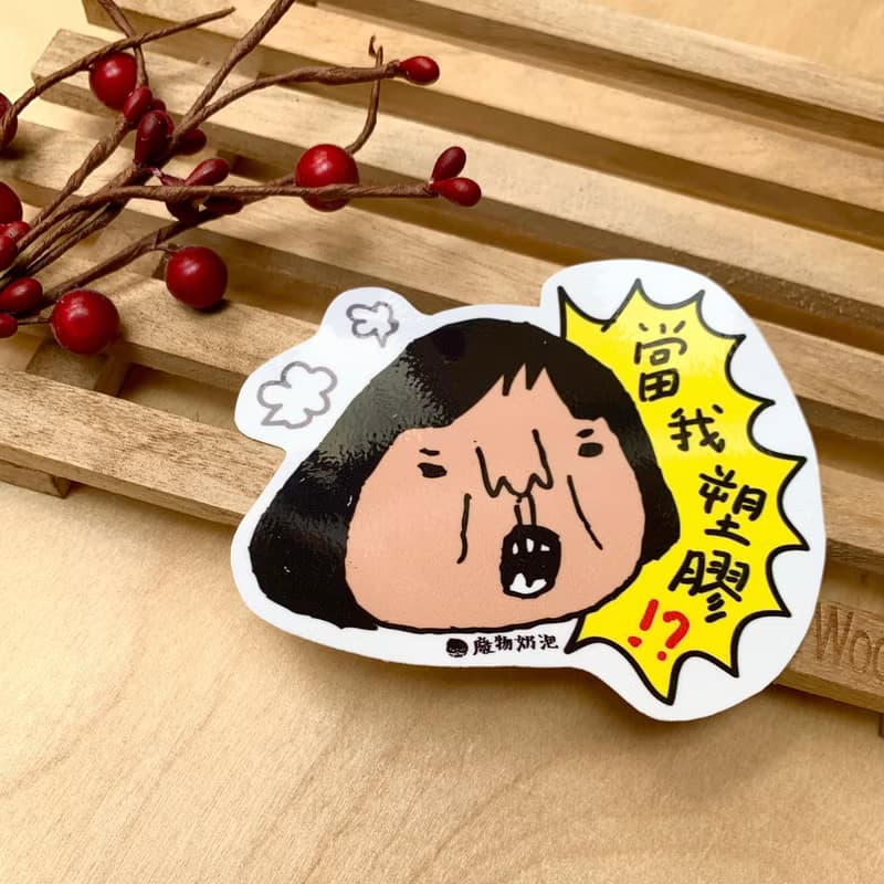 金好小賣所/大大張防水貼紙/機車貼/行李箱貼紙/筆電貼/當我塑膠