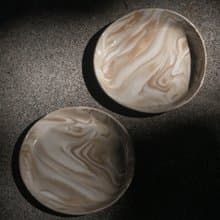 岩石紋小盤子 【隨機出貨】