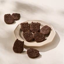 貓頭鷹造型巧克力餅乾220g  Chocolate Cookie (裸餅入夾鏈袋)