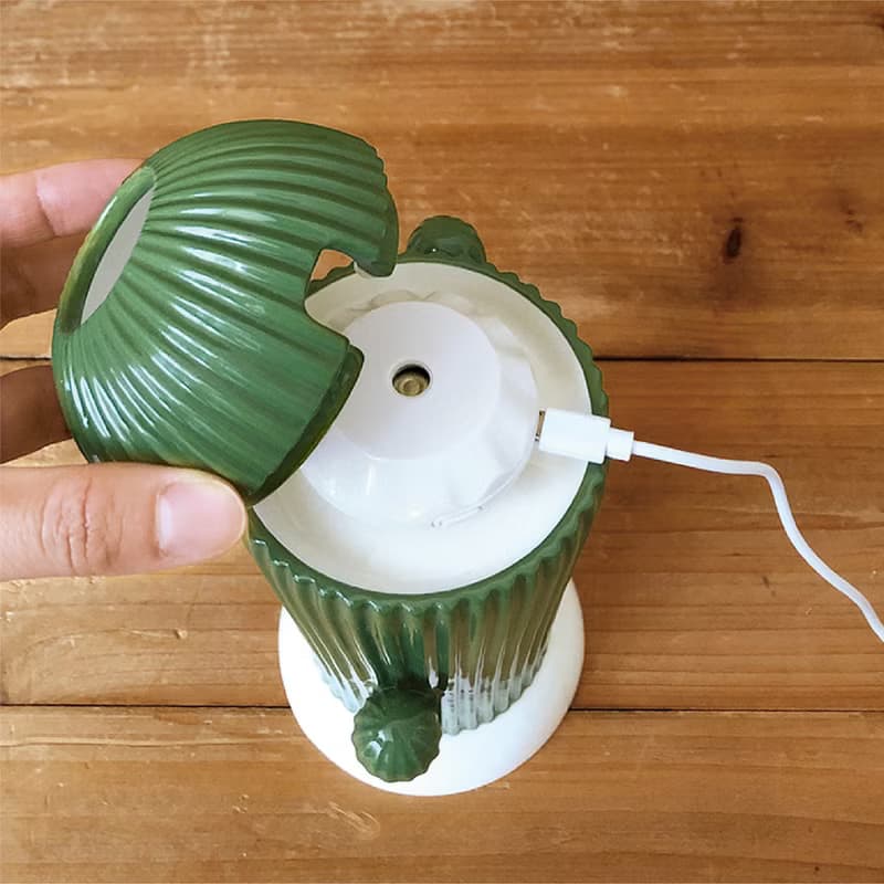 日本Decole 電動加濕器 - 濕潤大大的仙人掌