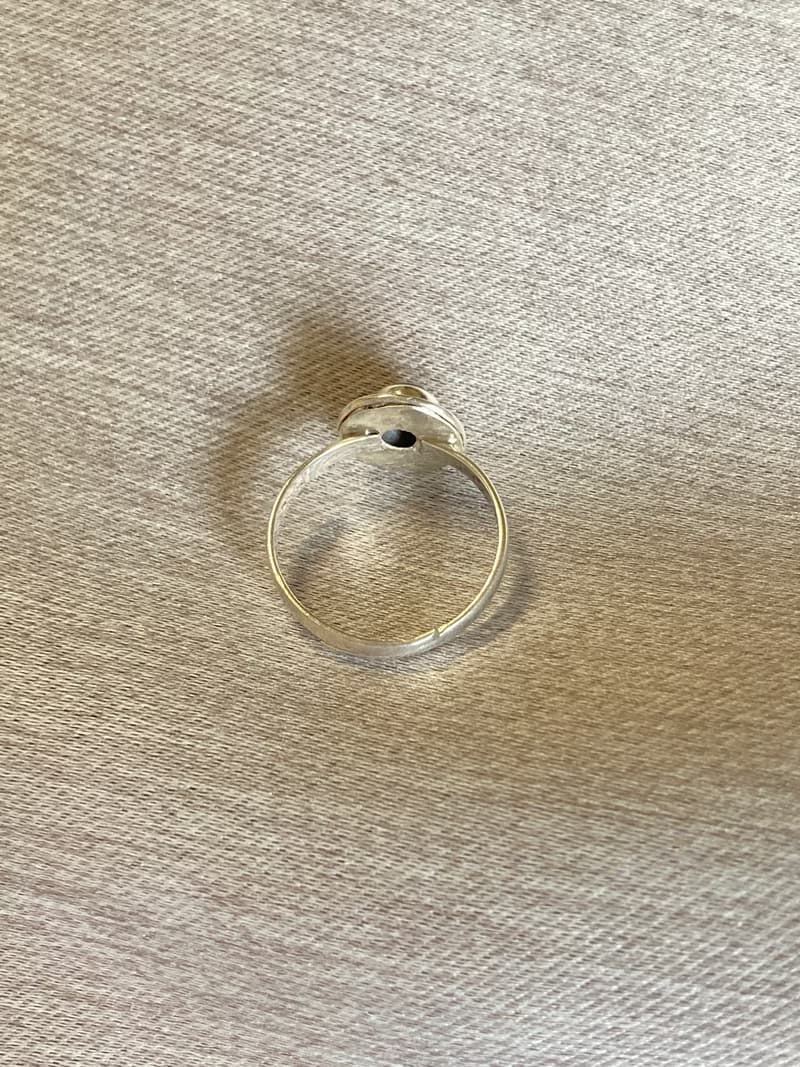 天然 蛋面 碧璽 戒指 尼泊爾 手工製 925純銀